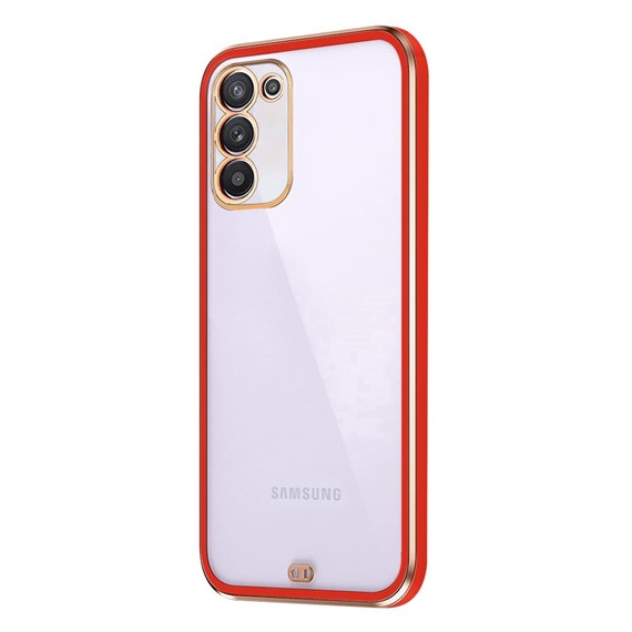 Microsonic Samsung Galaxy A03S Kılıf Laser Plated Soft Kırmızı 2