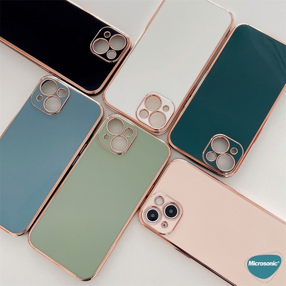 Microsonic Realme C25Y Kılıf Olive Plated Beyaz 6