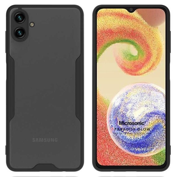 Microsonic Samsung Galaxy A04 Kılıf Paradise Glow Siyah 1