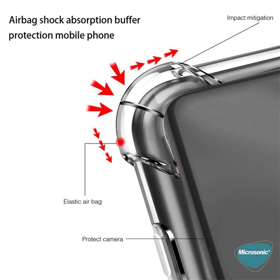 Microsonic TECNO Pova 3 Kılıf Shock Absorbing Şeffaf 4