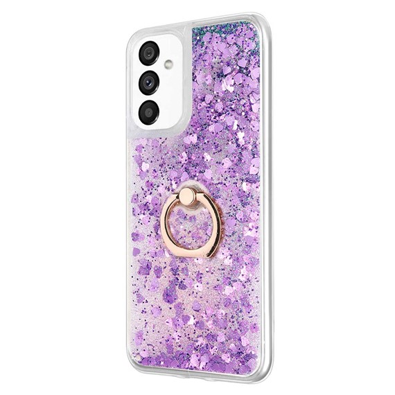 Microsonic Samsung Galaxy A13 5G Kılıf Glitter Liquid Holder Mor 2