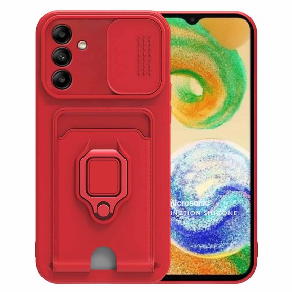 Microsonic Samsung Galaxy A05s Kılıf Multifunction Silicone Kırmızı 1