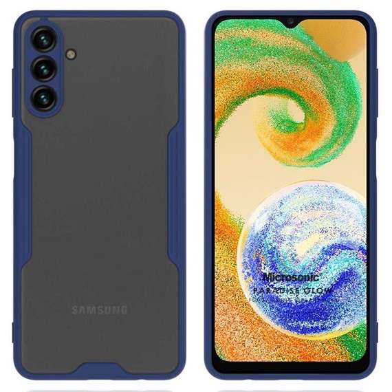 Microsonic Samsung Galaxy A04S Kılıf Paradise Glow Lacivert 1