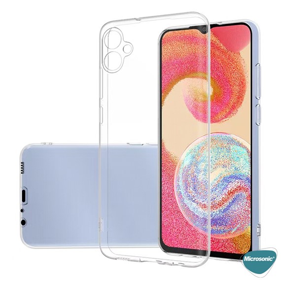 Microsonic Samsung Galaxy A04e Kılıf Transparent Soft Şeffaf 4