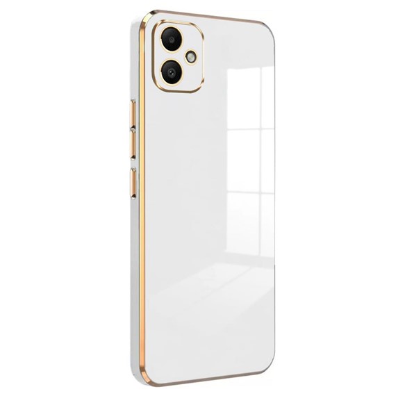 Microsonic Samsung Galaxy A06 Kılıf Olive Plated Beyaz 1