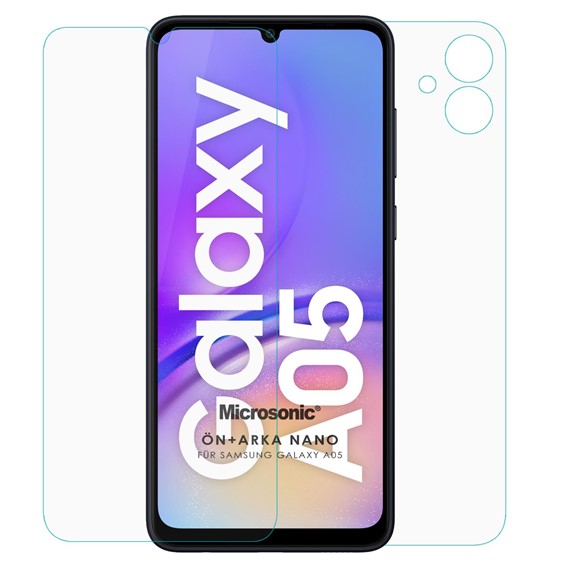 Microsonic Samsung Galaxy A05 Ön Arka Nano Cam Ekran Koruyucu 1