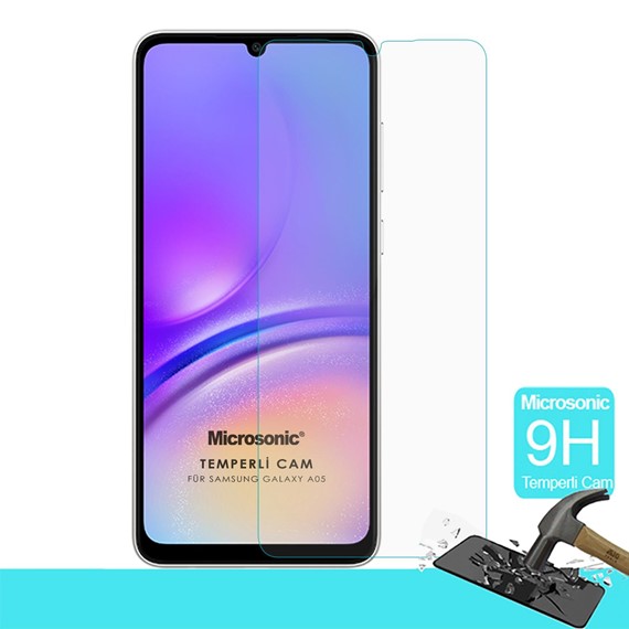 Microsonic Samsung Galaxy A05 Tempered Glass Cam Ekran Koruyucu 2