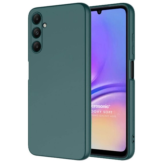 Microsonic Samsung Galaxy A05s Kılıf Groovy Soft Koyu Yeşil 1