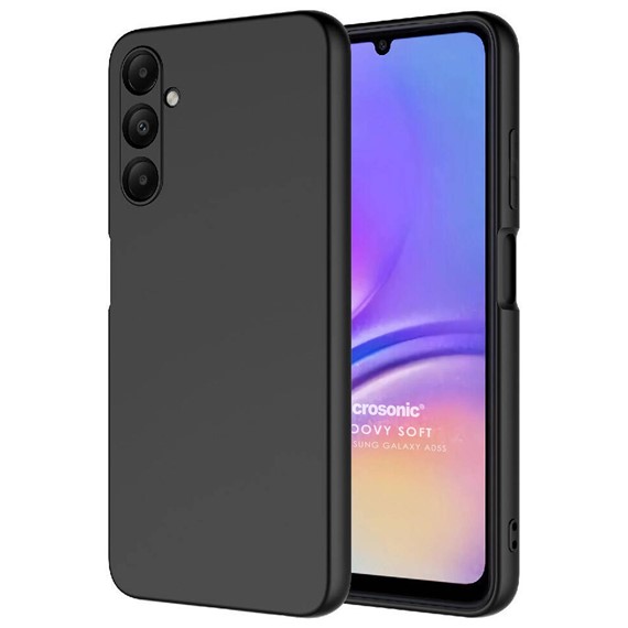 Microsonic Samsung Galaxy A05s Kılıf Groovy Soft Siyah 1