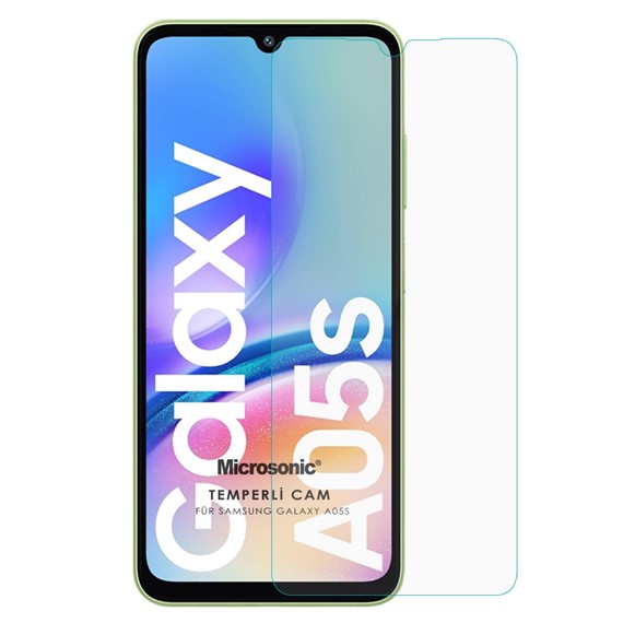 Microsonic Samsung Galaxy A05s Tempered Glass Cam Ekran Koruyucu 1