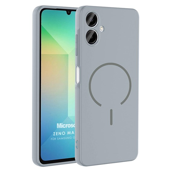 Microsonic Samsung Galaxy A07 Kılıf Zeno MagSafe Gri 1