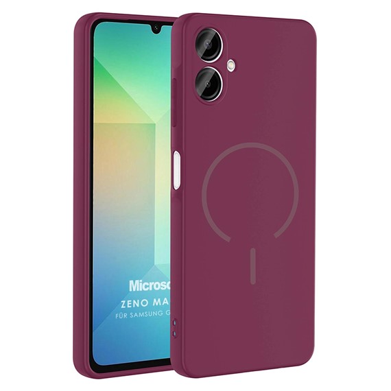 Microsonic Samsung Galaxy A07 Kılıf Zeno MagSafe Mürdüm 1