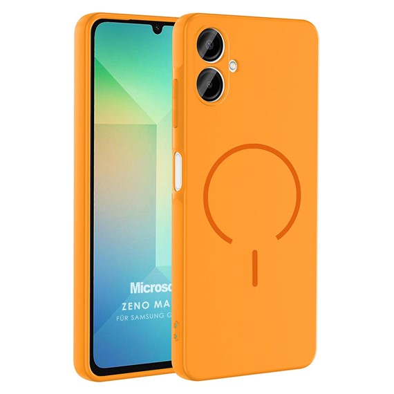 Microsonic Samsung Galaxy A06 Kılıf Zeno MagSafe Turuncu 1