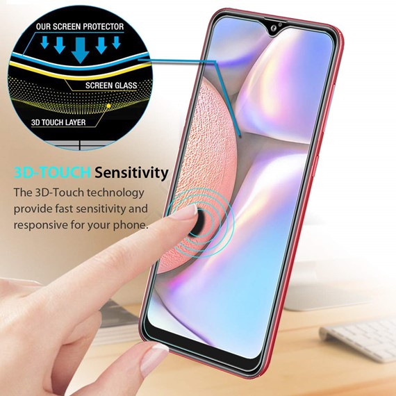 Microsonic Samsung Galaxy A10s Temperli Cam Ekran Koruyucu 4