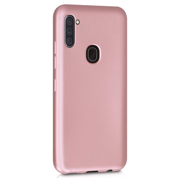 Microsonic Matte Silicone Samsung Galaxy A11 Kılıf Rose Gold 2