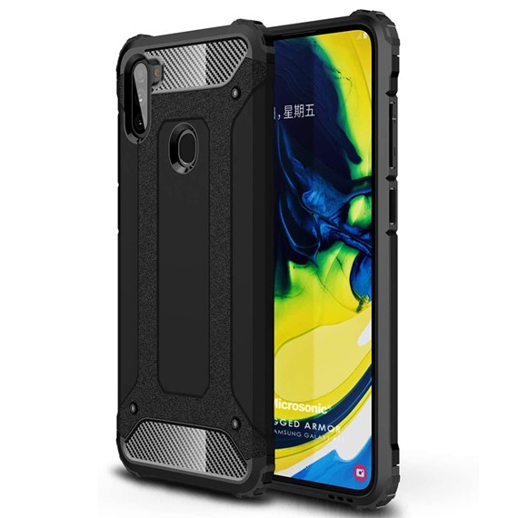 Microsonic Samsung Galaxy A11 Kılıf Rugged Armor Siyah 1