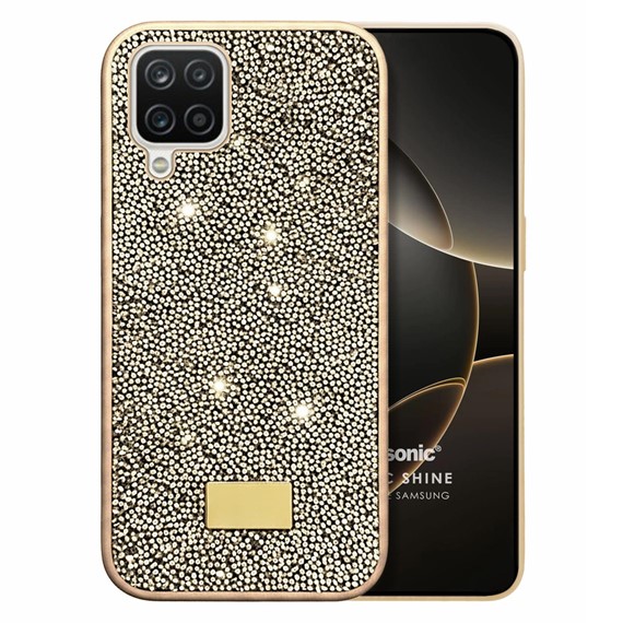 Microsonic Samsung Galaxy M12 Kılıf Cosmic Shine Gold 1
