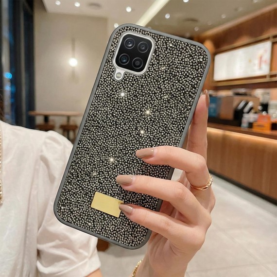 Microsonic Samsung Galaxy A12 Kılıf Cosmic Shine Koyu Gri 2