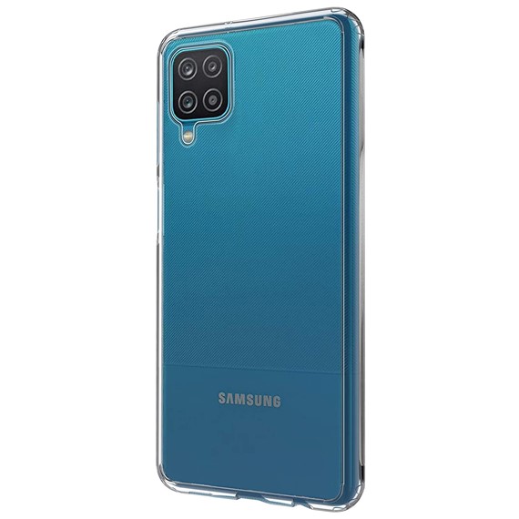 Microsonic Samsung Galaxy A12 Kılıf Transparent Soft Beyaz 2