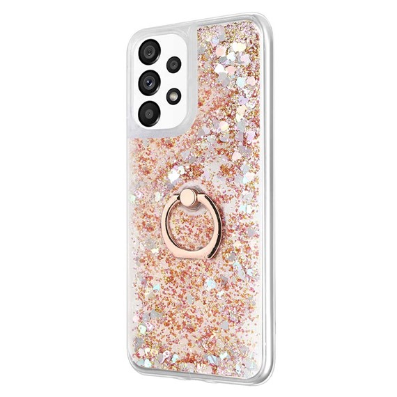 Microsonic Samsung Galaxy A53 5G Kılıf Glitter Liquid Holder Gold 2