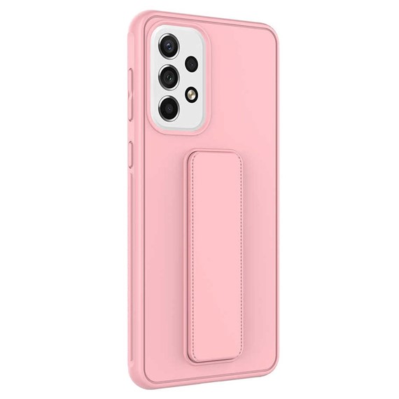 Microsonic Samsung Galaxy A13 4G Kılıf Hand Strap Pembe 2