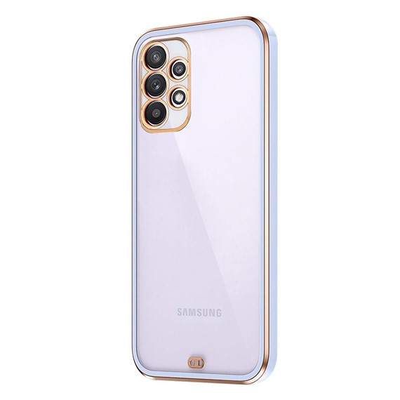 Microsonic Samsung Galaxy A13 4G Kılıf Laser Plated Soft Lila 2