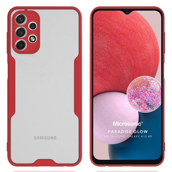 Microsonic Samsung Galaxy A13 4G Kılıf Paradise Glow Kırmızı 1