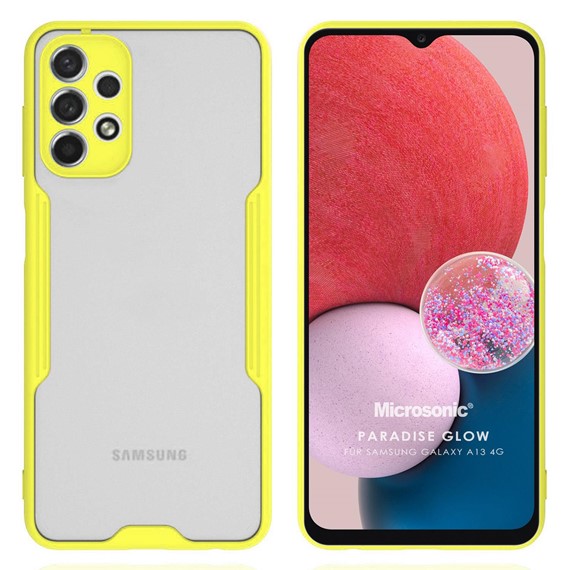 Microsonic Samsung Galaxy A13 4G Kılıf Paradise Glow Sarı 1