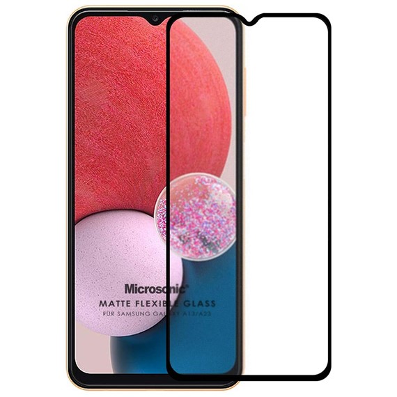 Microsonic Samsung Galaxy A23 Seramik Matte Flexible Ekran Koruyucu Siyah 2