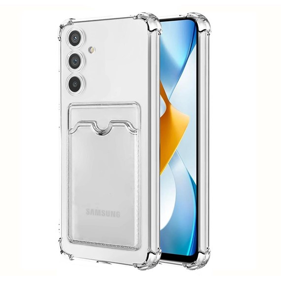 Microsonic Samsung Galaxy A04S Card Slot Shock Kılıf Şeffaf 1