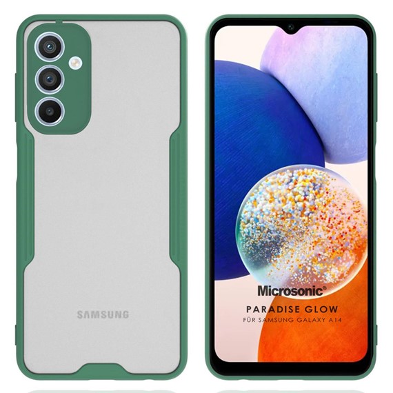 Microsonic Samsung Galaxy A14 Kılıf Paradise Glow Yeşil 1