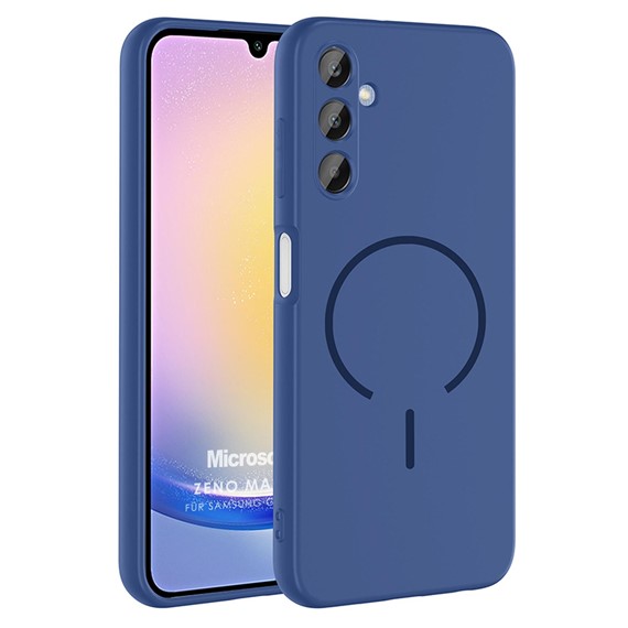 Microsonic Samsung Galaxy A15 Kılıf Zeno MagSafe Lacivert 1