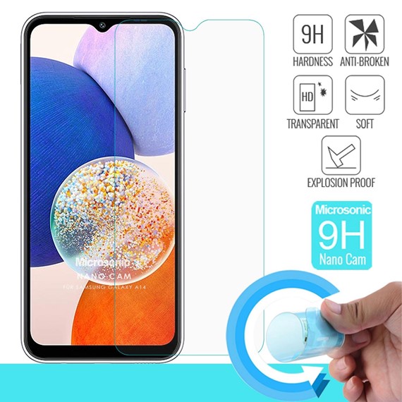 Microsonic Samsung Galaxy A14 Nano Glass Cam Ekran Koruyucu 1