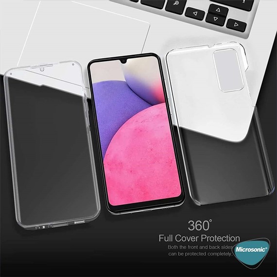 Microsonic Samsung Galaxy A25 Kılıf 6 Tarafı Tam Full Koruma 360 Clear Soft Şeffaf 2