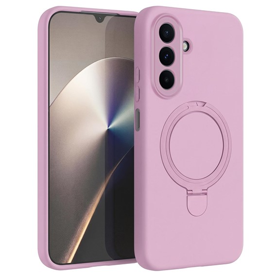 Microsonic Samsung Galaxy A16 Kılıf Aura Stant MagSafe Pembe 1