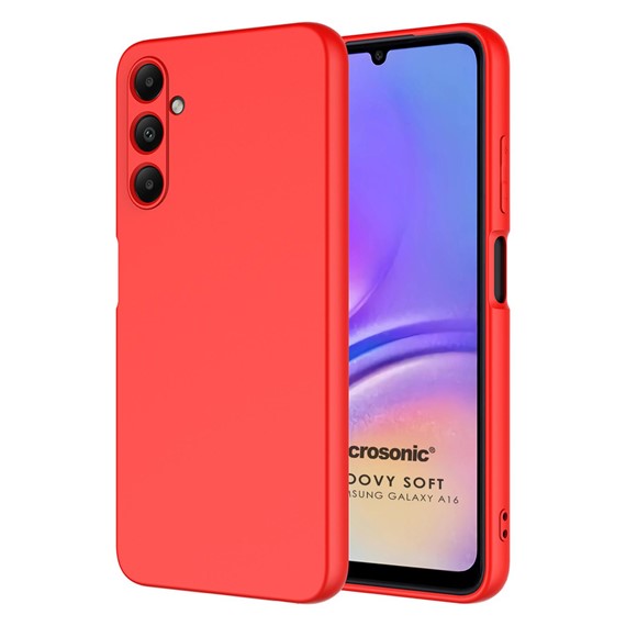 Microsonic Samsung Galaxy A16 Kılıf Groovy Soft Kırmızı 1