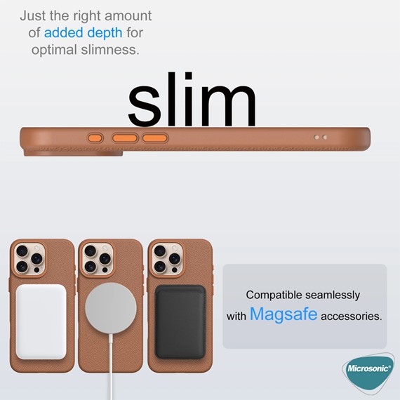 Microsonic Samsung Galaxy S25 Edge Kılıf MagLeather Pro Siyah 4
