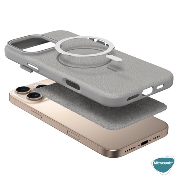 Microsonic Samsung Galaxy S25 Edge Kılıf MagLeather Pro Siyah 6