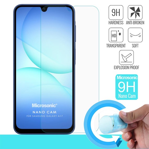 Microsonic Samsung Galaxy A17 Nano Glass Cam Ekran Koruyucu 2