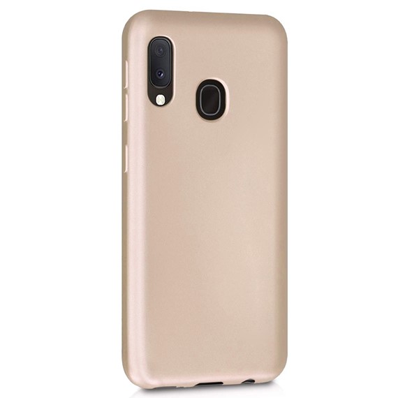 Microsonic Matte Silicone Samsung Galaxy A20 Kılıf Gold 2