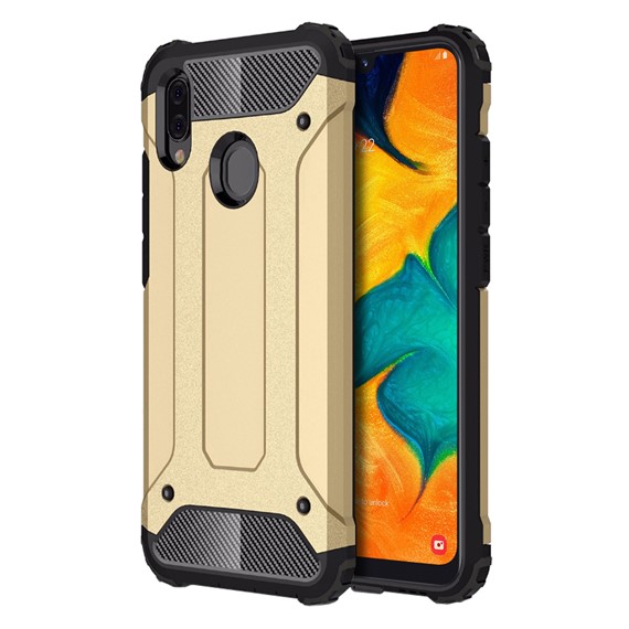 Microsonic Samsung Galaxy A30 Kılıf Rugged Armor Gold 1