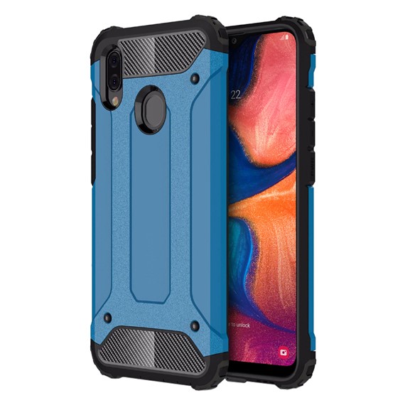 Microsonic Samsung Galaxy A20 Kılıf Rugged Armor Mavi 1