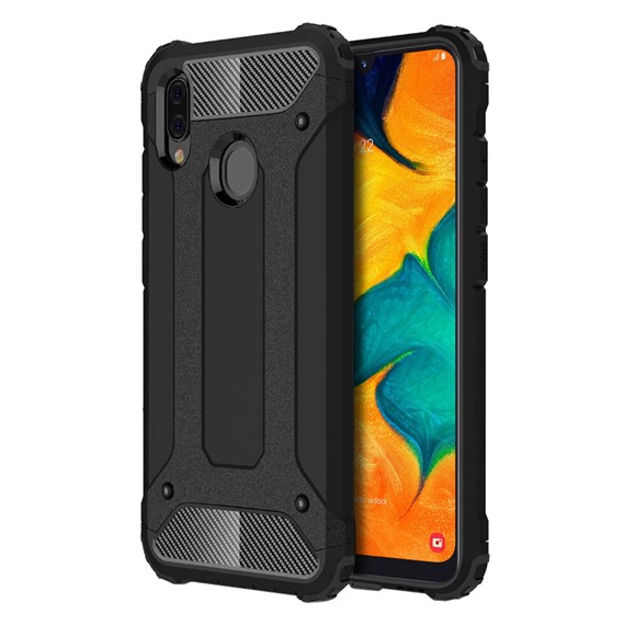 Microsonic Samsung Galaxy A30 Kılıf Rugged Armor Siyah 1