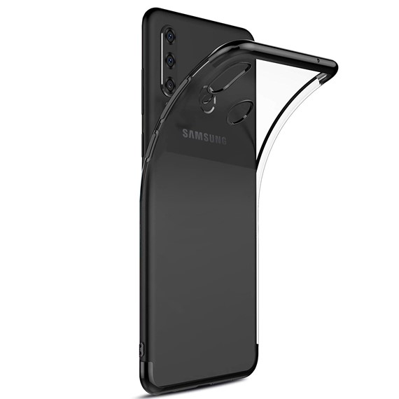 Microsonic Samsung Galaxy A20s Kılıf Skyfall Transparent Clear Siyah 2