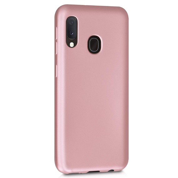 Microsonic Matte Silicone Samsung Galaxy A20e Kılıf Rose Gold 2