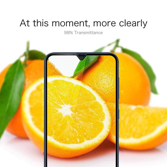 Microsonic Samsung Galaxy A20e Tam Kaplayan Temperli Cam Ekran Koruyucu Siyah 3