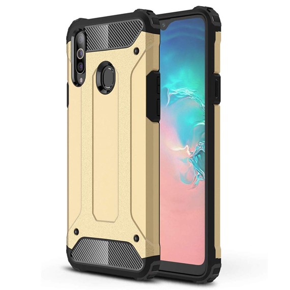 Microsonic Samsung Galaxy A20s Kılıf Rugged Armor Gold 1