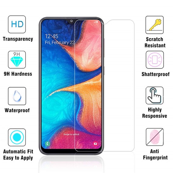 Microsonic Samsung Galaxy A20s Temperli Cam Ekran Koruyucu 5
