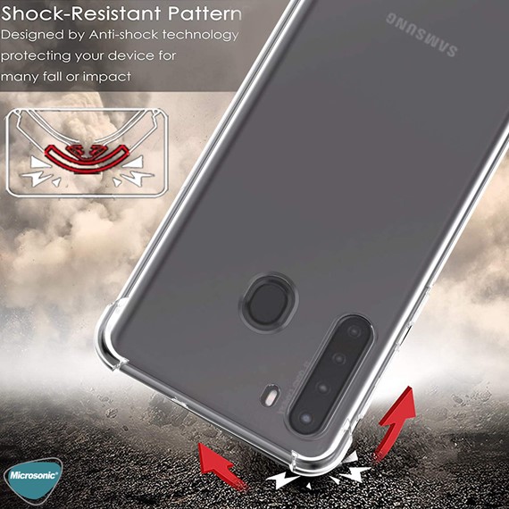 Microsonic Shock Absorbing Kılıf Samsung Galaxy A21 Şeffaf 4
