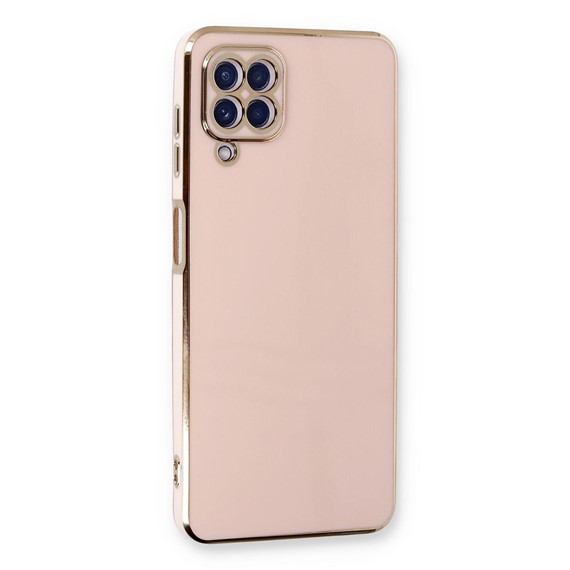 Microsonic Samsung Galaxy A22 4G Kılıf Olive Plated Pembe 1